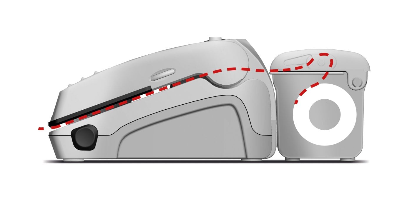 Caso Vakuum VC 300 Pro 12 L/min, 2 svejsetråd, -0,8 bar, stopknap